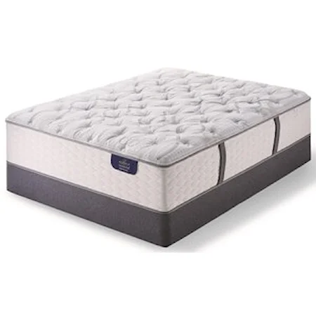 Queen Plush Pocketed Coil Mattress and Bellagio Boxspring